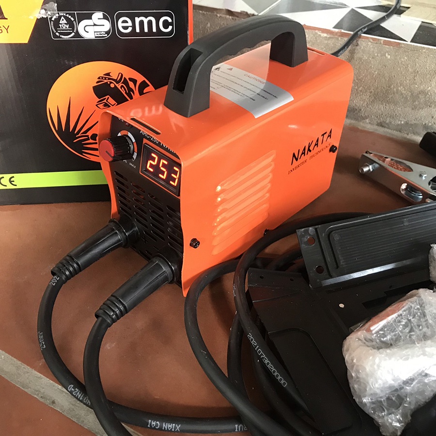 Máy Hàn Điện Tử Mini Nakata 250A, đầy đủ phụ kiện