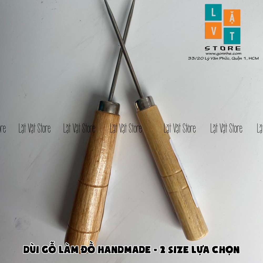 [HCM]Dùi cán gỗ làm đồ handmade gift đất sét len chọc... 2 Size lựa chọn - Chắc chắn