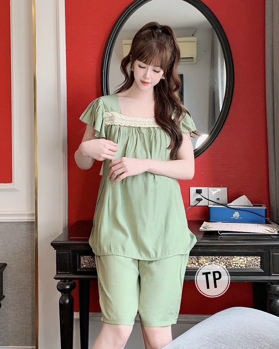 [FREESHIPMAX] bộ đồ bầu giả yếm mẫu thiết kế mới ( ảnh thật)