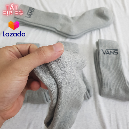 Tất Thể Thao Vans cao cổ ( Màu xám )