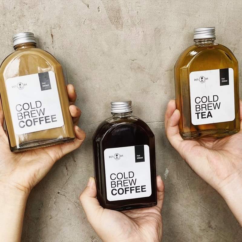 Combo 5 chai thủy tinh dẹp 250ml