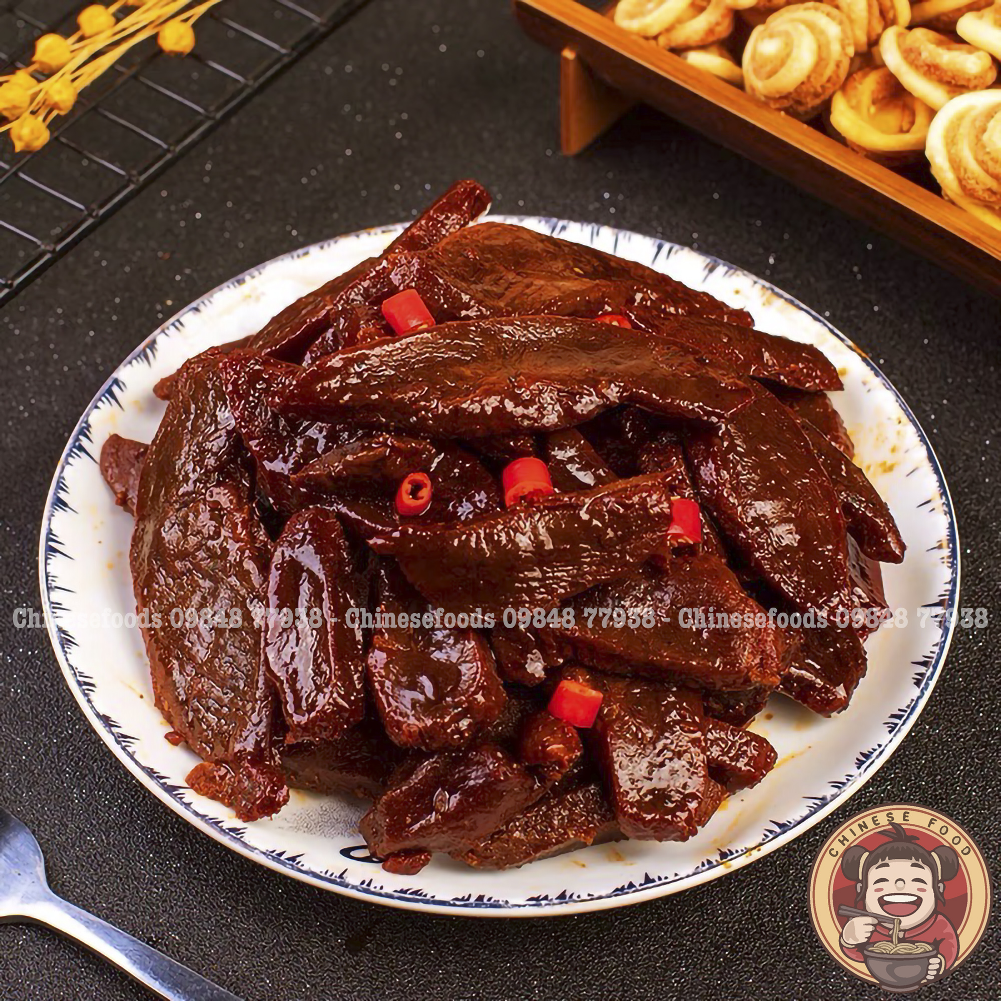 Khô Bò Que Cay Tứ Xuyên Đồ Ăn Vặt
