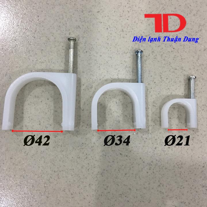 Combo 2 bịch móc ống nước, dây điện phi 21 - Điện Lạnh Thuận Dung