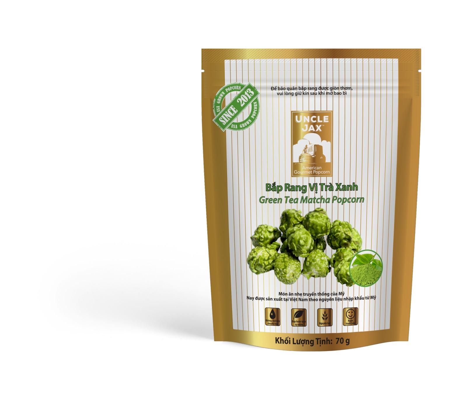 Bắp Rang Uncle Jax Vị Trà Xanh (70g)