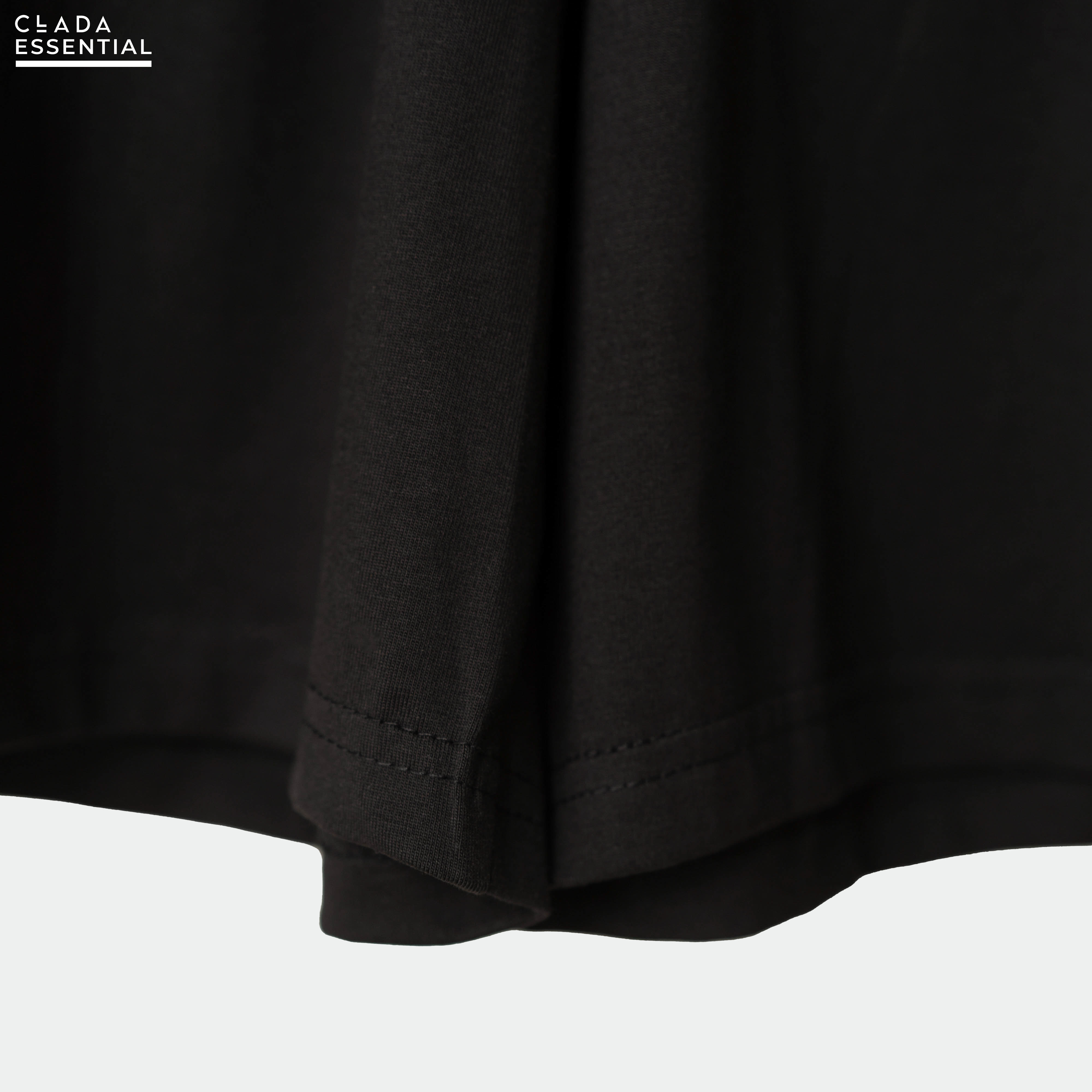 Quần Short Big Size Cotton Compact CLADA Essential - Đen