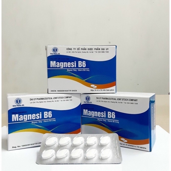 Magnesi B6 Đại Uy (hộp 100 viên) cao cấp
