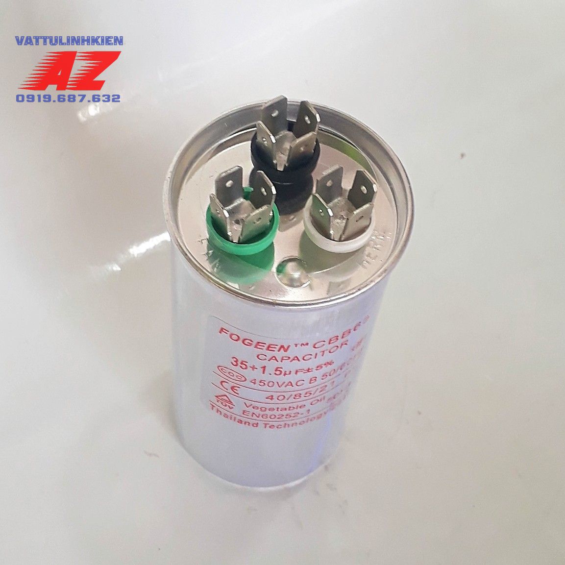 Tụ điện điều hòa 3 chân FOGEEN CBB65 35+1.5mF+5%