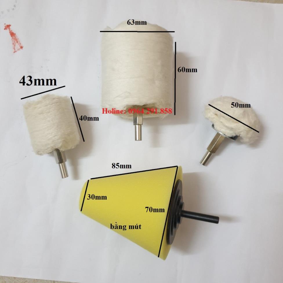 Bông Đánh Bóng Xe Ô Tô Bằng Vải mũi Đầu đánh bóng trang sức resin bằng bằng bông vải mềm - đánh bóng kim loại