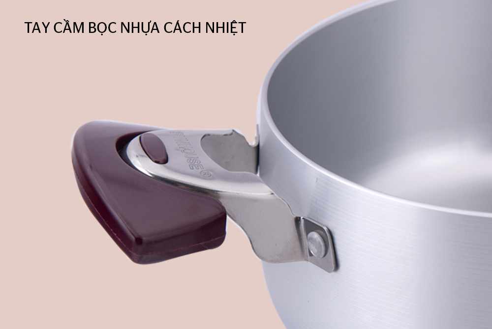 [HCM]Bộ nồi ANOD sunhouse (TRẮNG HOẶC VÀNg)