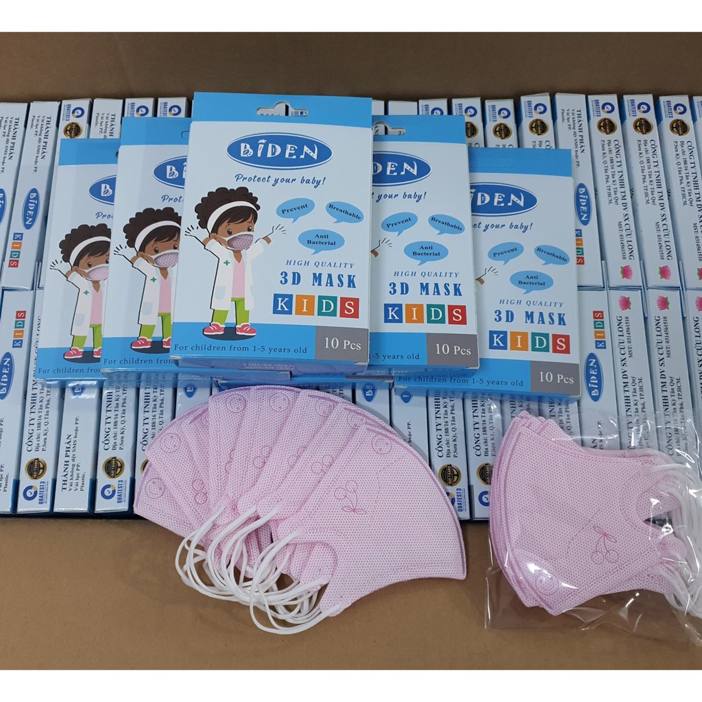 [ GIÁ RẺ SỐ 1 ] Khẩu Trang 3D Cho Bé - hộp 10 chiếc