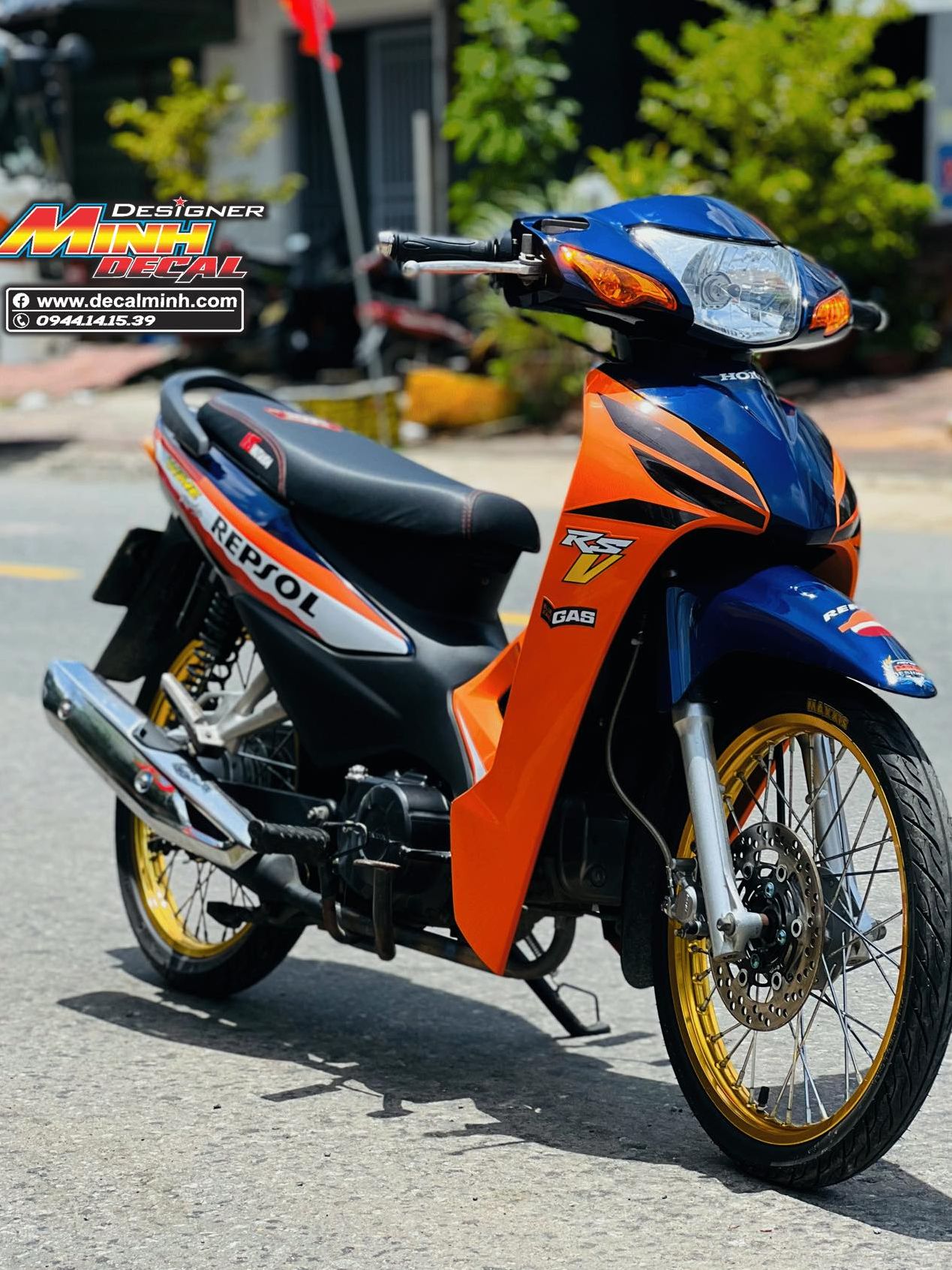 Tên: TEM XE WAVE REPSOL THIẾT KẾ CAO CẤP - WAVE - TEM RỜI CAO CẤP