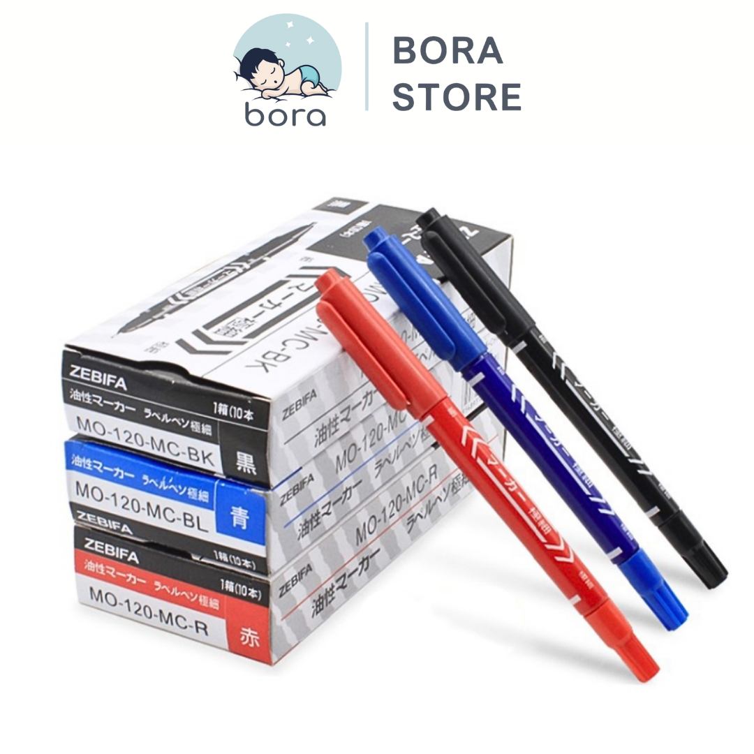 Bút lông dầu, bút vẽ mạch CD 2 đầu Zebifa