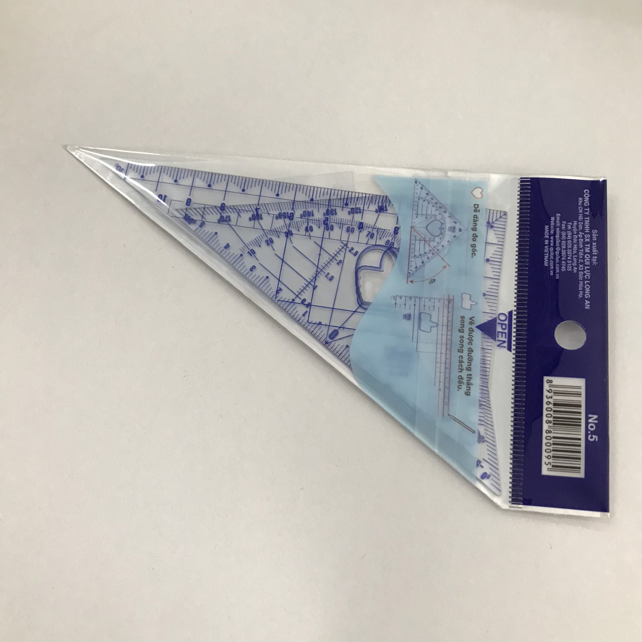 [HCM]Bộ 4 cây thước kỹ thuật thẳng dẻo (20cm) - eke nhỏ ( 2 cây) - đo độ ( 11.8 cm)