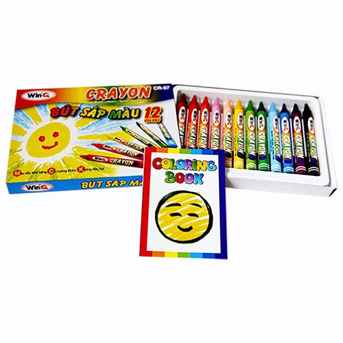 Bút sáp màu WinQ 12 màu CR-07