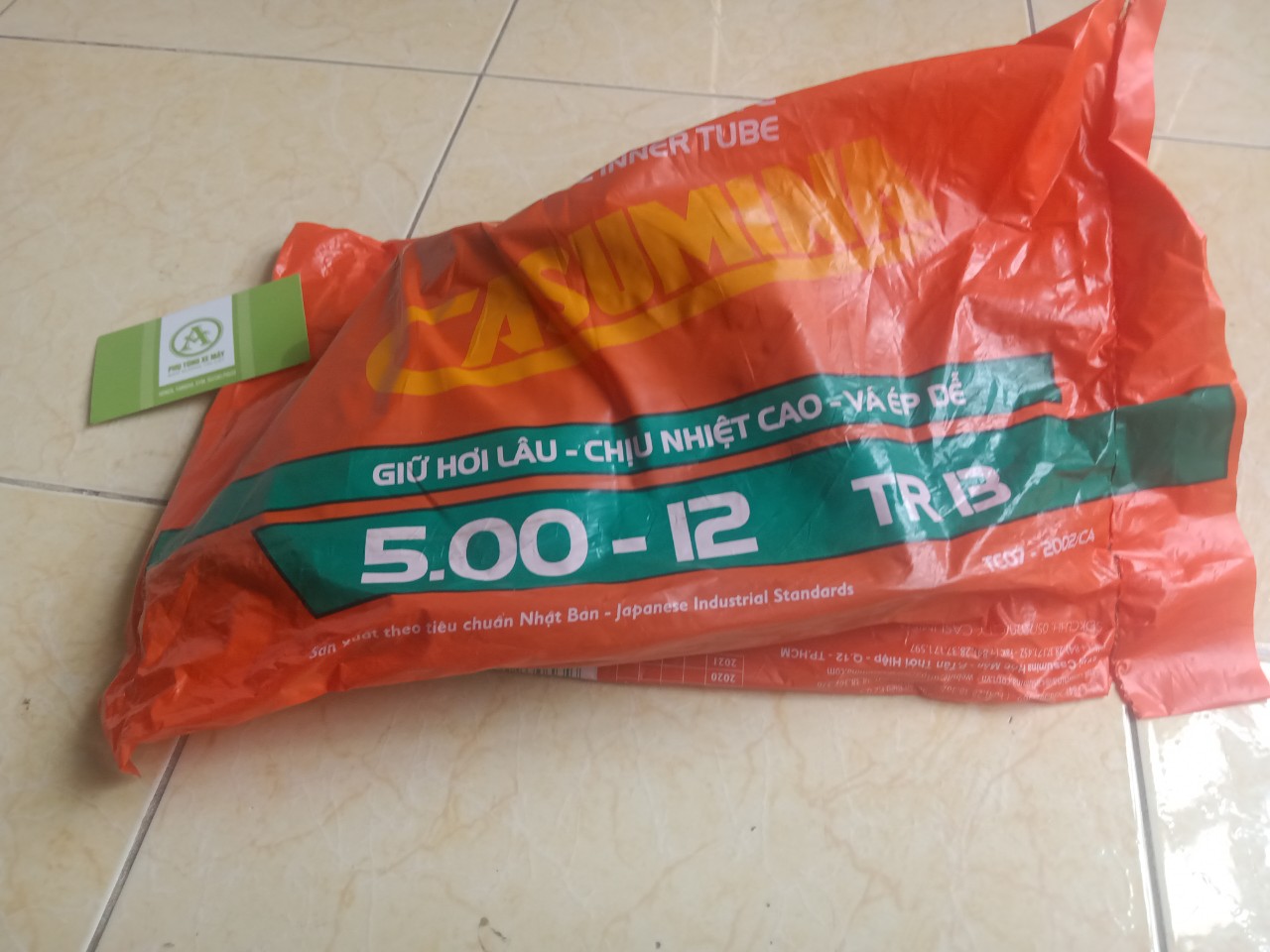 Săm (ruột) caosumina xe ba gác máy 500-12