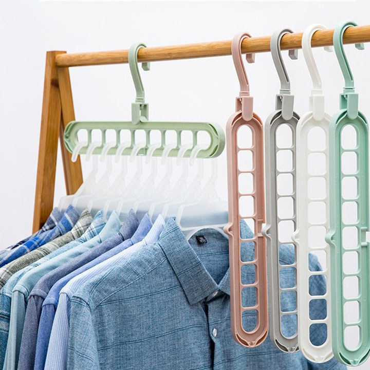 Móc Treo Quần Áo Đa Năng 9 Lỗ