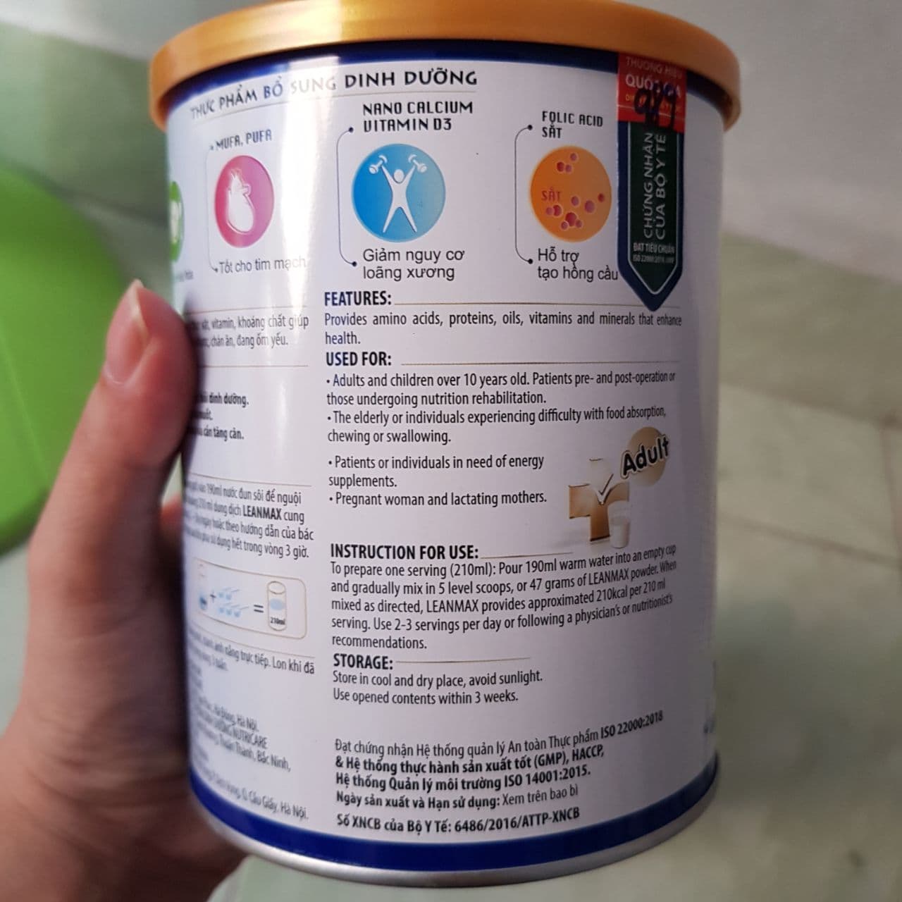 [HCM]Sữa leanmax adult