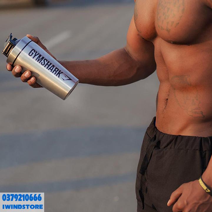 Bình Lắc Sharker  Bình Nước Inox Gym Shark
