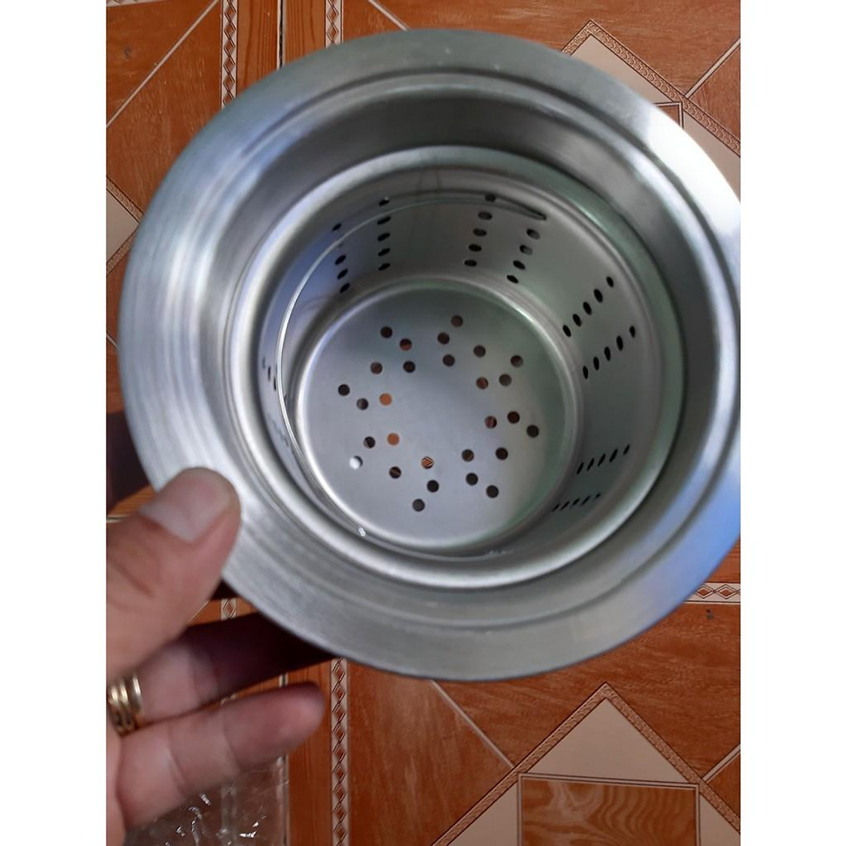 Bộ Lọc Bầu xả chậu rửa chén Inox 304 Phi 140