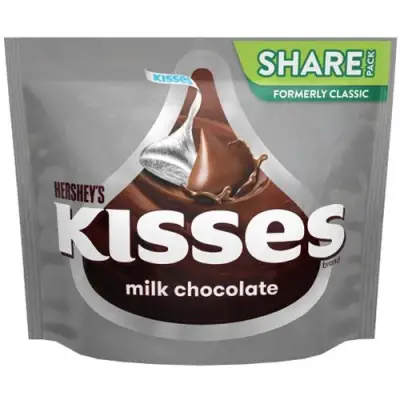 Socola sữa Hershey Kisses Milk Chocolate gói 286gr của Mỹ