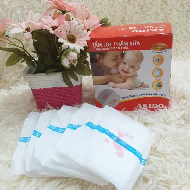 [HCM]Miếng lót thấm sữa Akido ( hộp 24 miếng)