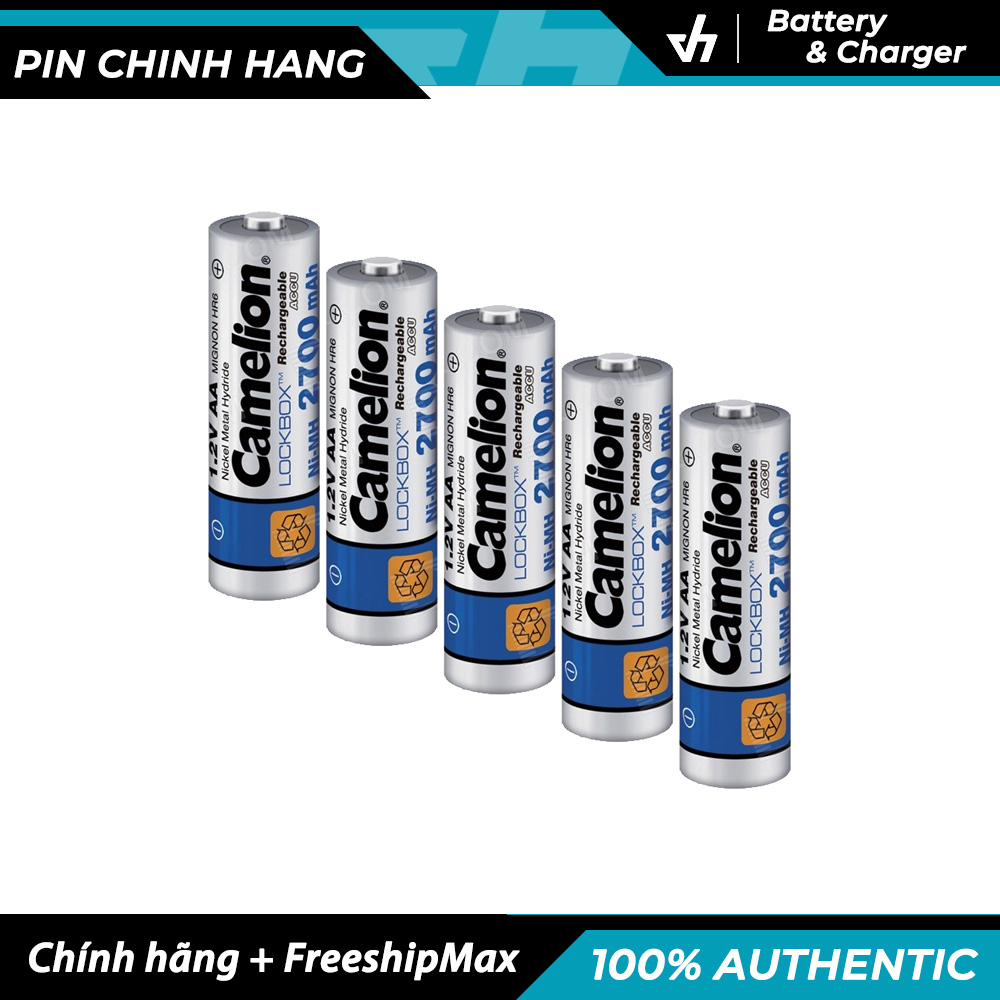 Bộ 8 Pin sạc  Camelion AA Rechargeable 2700mAh