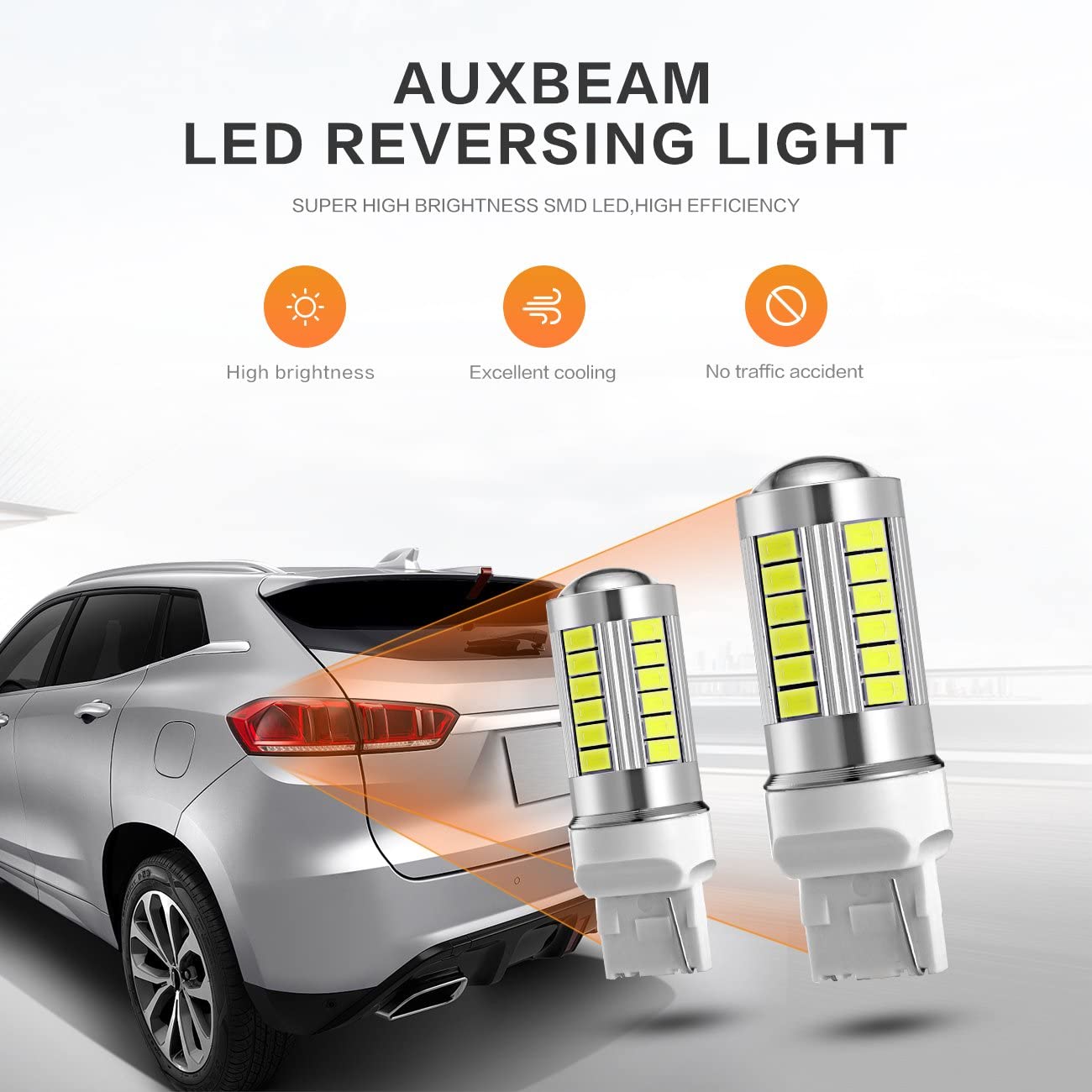 Đèn Led T20 7440 - 33 Mắt Chip 5630 DC 12V Dạng Cầu Lồi Siêu Sáng Cho Đèn Lùi, Xi Nhan, Báo Rẽ Xe Ô Tô