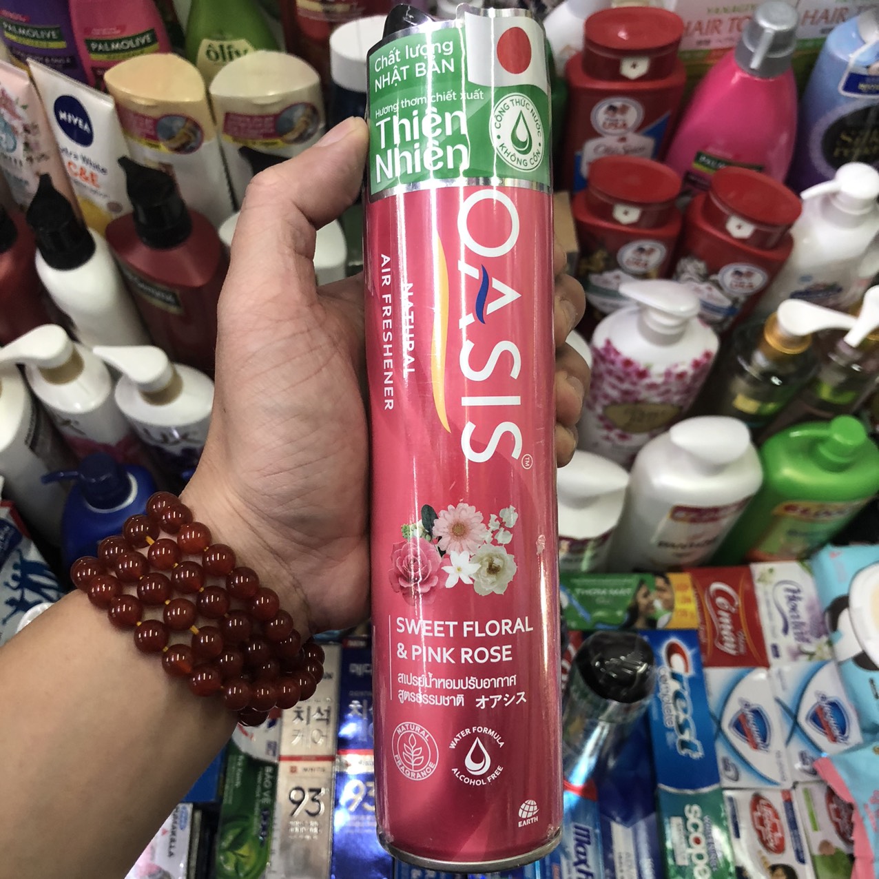 Xịt phòng Oasis 320ml (hoa hồng)