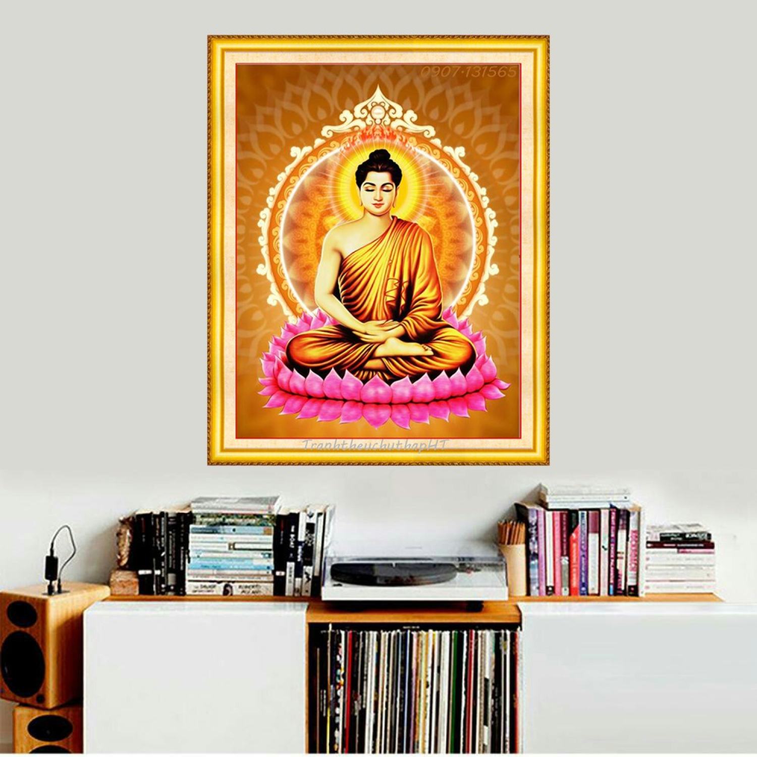 Tranh đính đá Đức Phật vs482 kt 60x80 cm