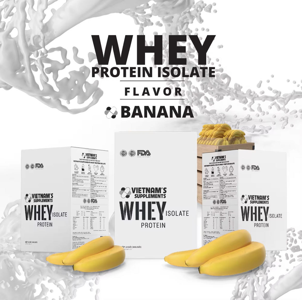 Whey Protein Isolate 1 gói 30gram 1 lần dùng