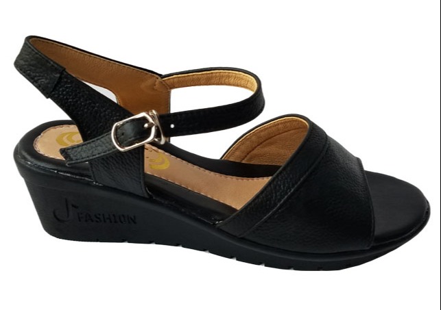 Giày Sandal Đế Xuồng Nữ Da Bò BIGGBEN SDXB34