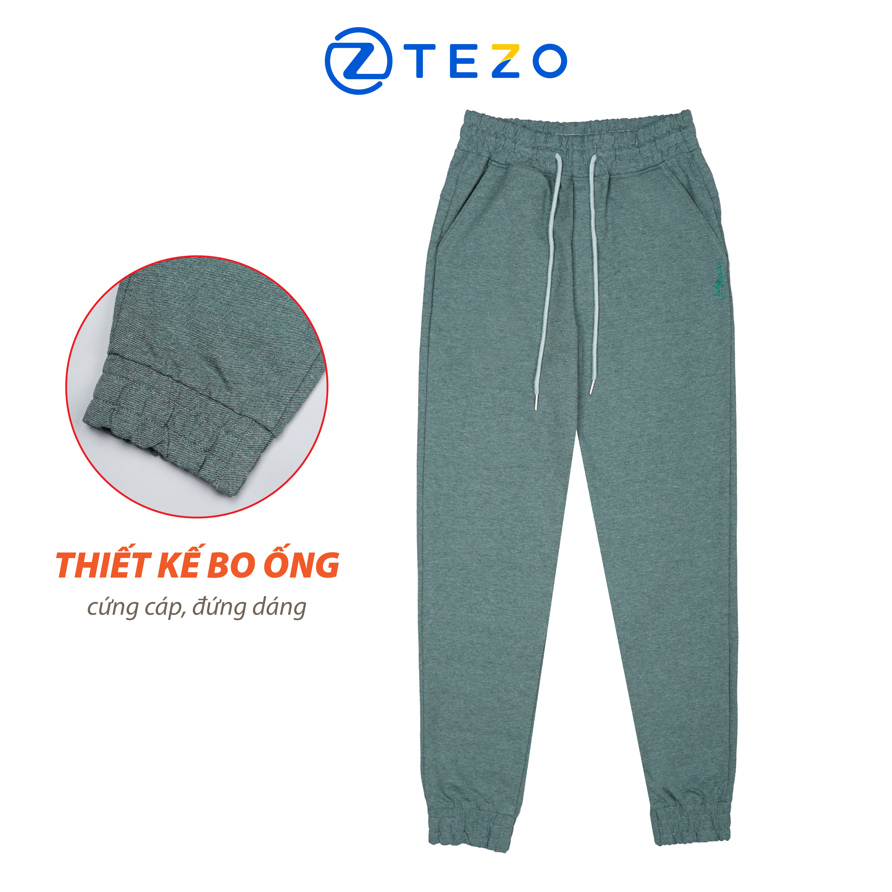 Quần jogger nữ basic Tezo 4 màu, quần nỉ nữ, quần dài nữ 22QJGB001