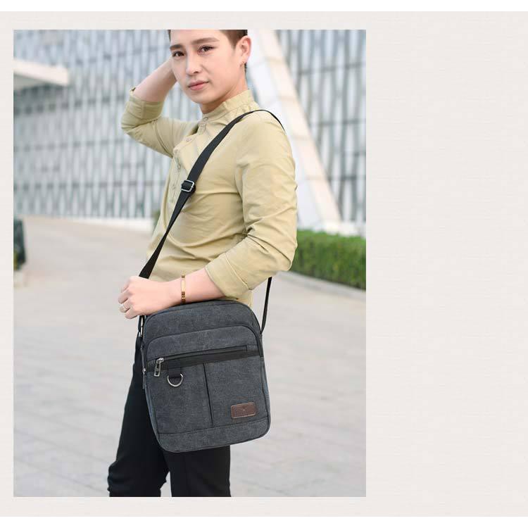 [HCM]Túi Đeo Chéo Đựng Ipad Vải Bố