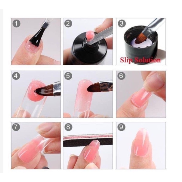 Gel Gôm Đắp Nối Móng Úp Tuýp 30ML - sinailmi