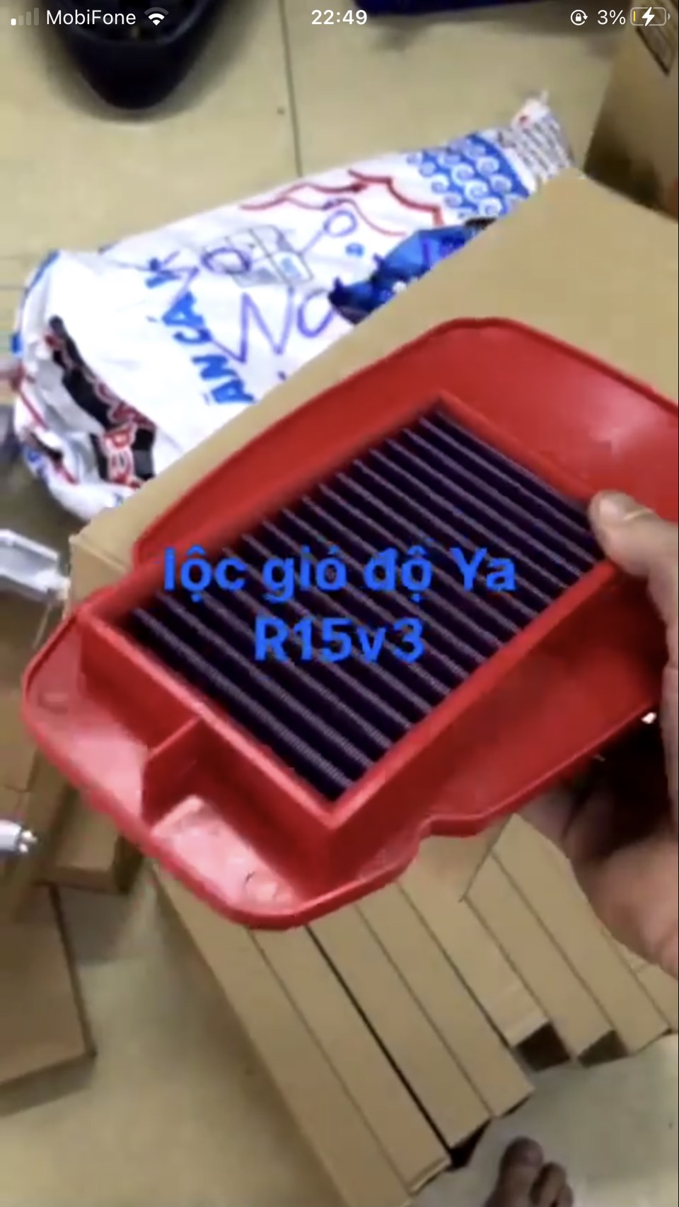 Lọc gió đỏ độ R15V3