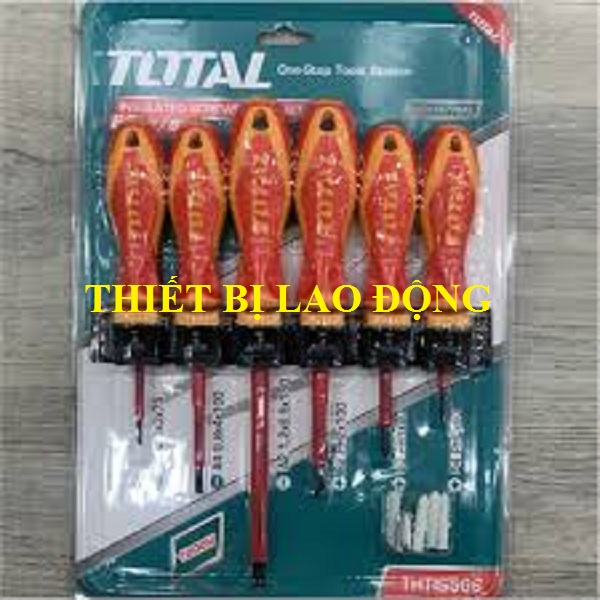 Total - thtis566 bộ tuốc nơ vít cách nhiệt 6 chi tiết