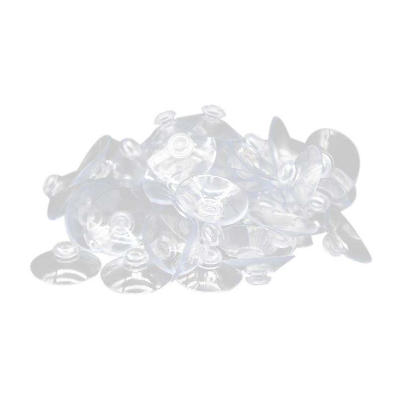 100Pcs 40Mm Clear Suction Cup Sucker Mushroom Head Suction Cup Suction