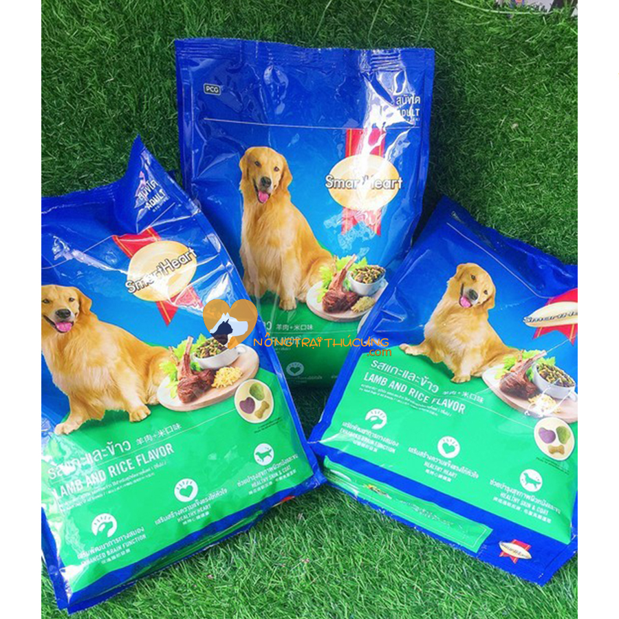 Hạt Cho Chó Lớn SmartHeart Vị Bò, Gà, Cừu 1.5kg & 3kg - [Nông Trại Thú Cưng]