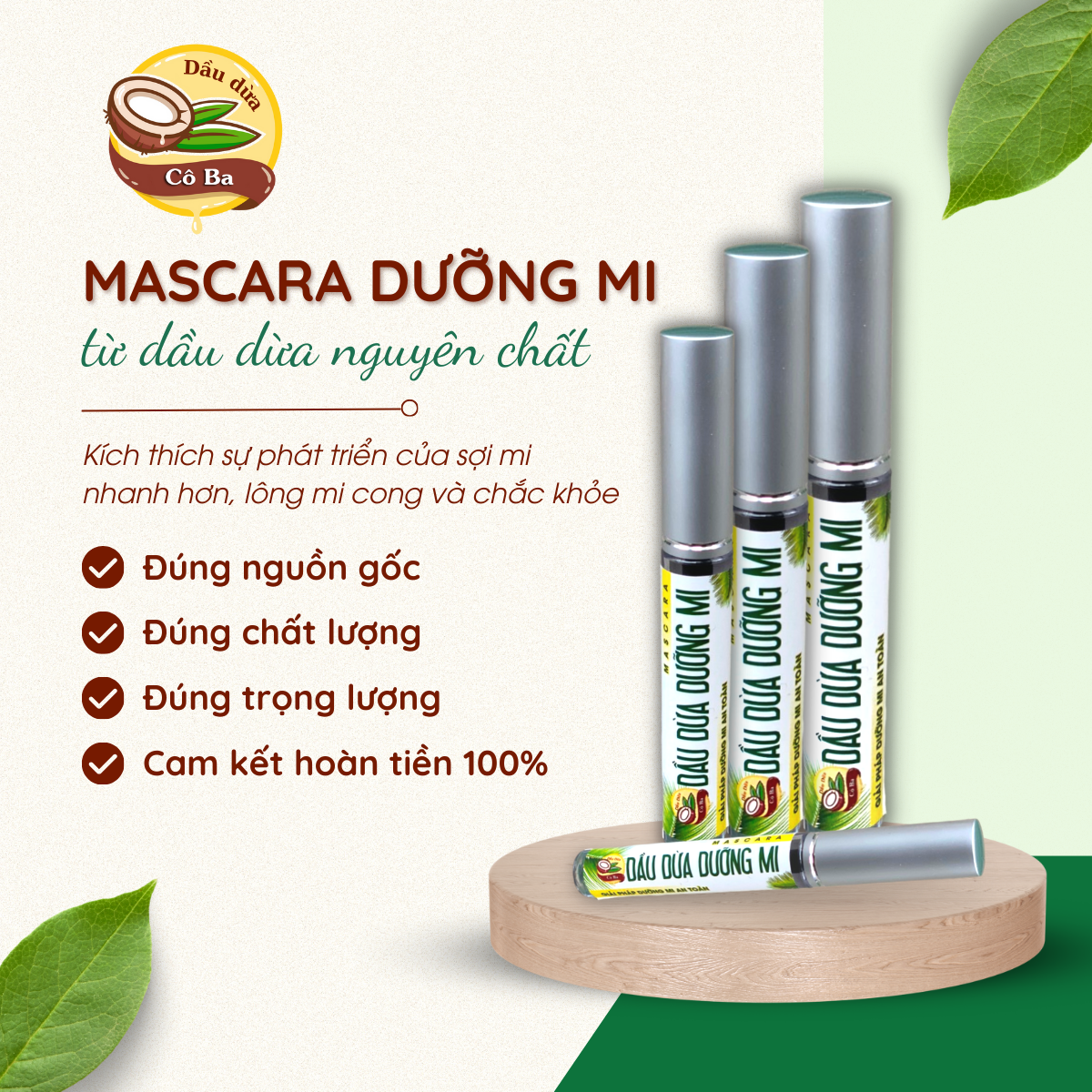 Mascara dầu dừa dưỡng Mi