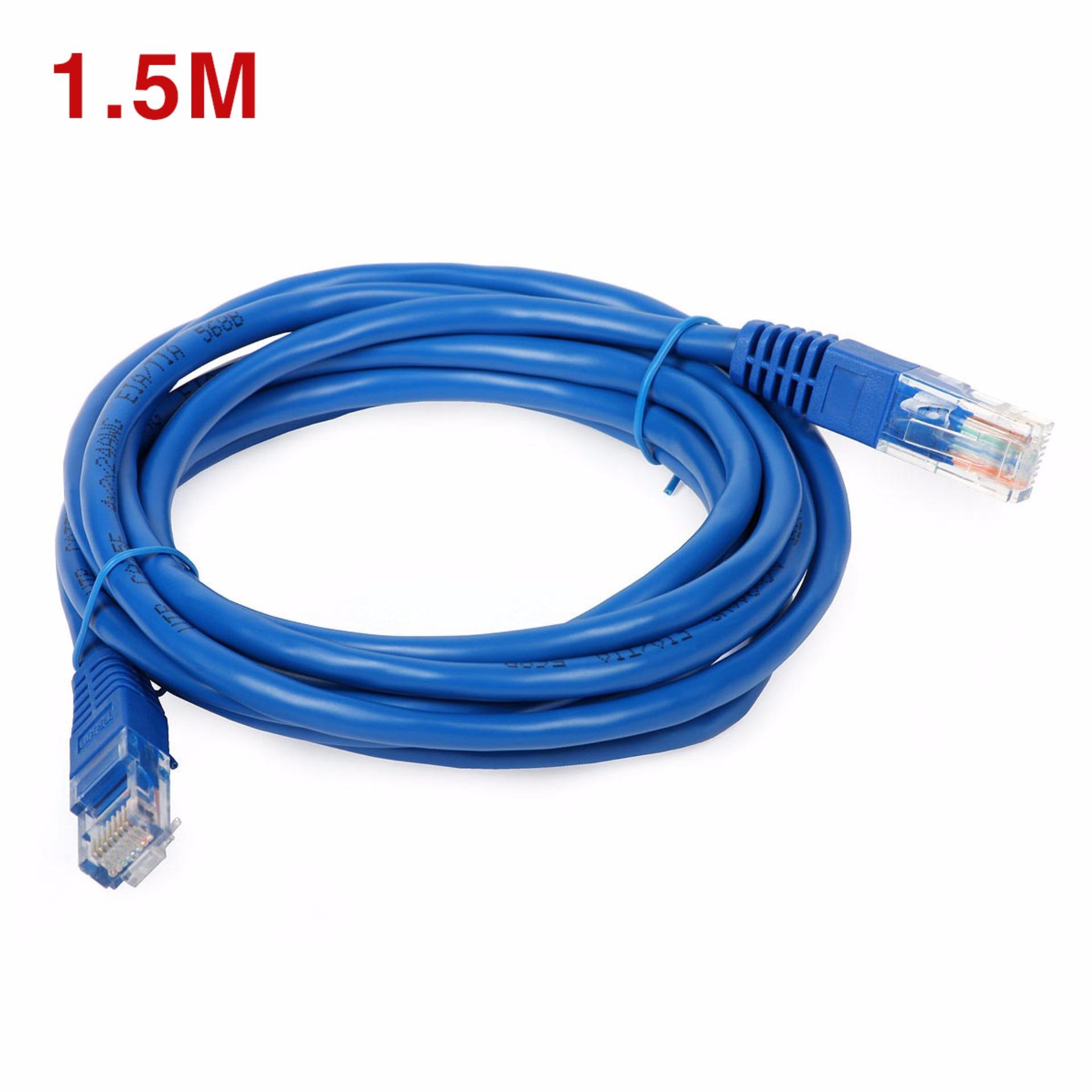Dây cáp mạng cat5e bấm sẵn 2 đầu 1m 1,5m 2m 3m - dây cáp mạng lan chính hãng