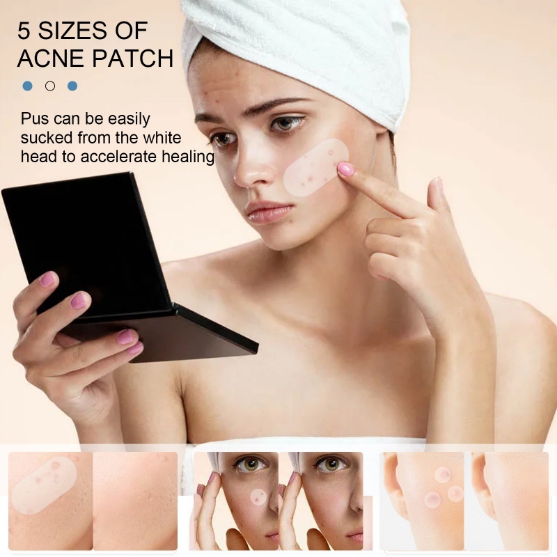 80Pcs Pimple Patch Makeup Invisible Hydrocolloid Comedo Patches