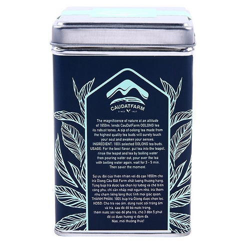 TRÀ OOLONG CẦU ĐẤT FARM - LON THIẾC 200GR