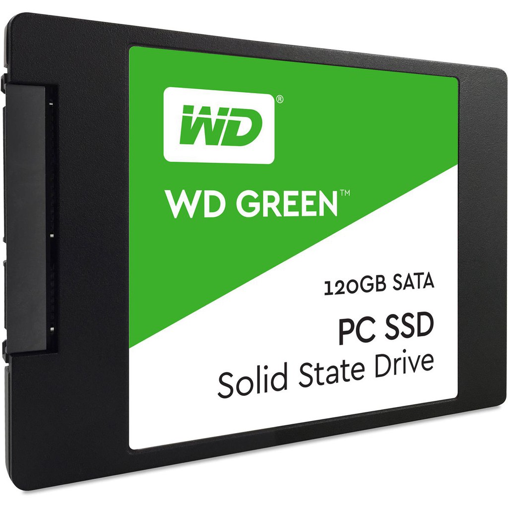 Ổ cứng ssd 120g western digital green chính hãng. xài cho pc và laptop đều được. vi tính quốc duy