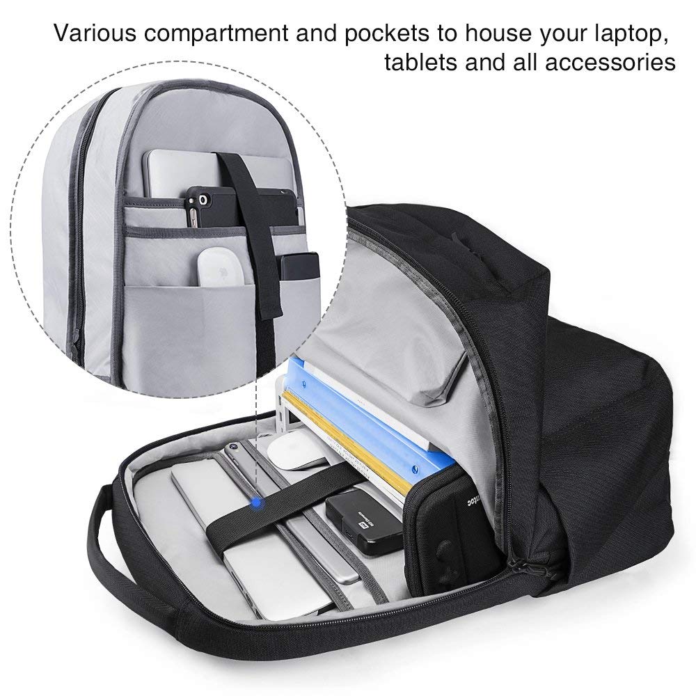 Balo Chống Trộm TOMTOC lightwweight Camping Macbook - Laptop 15" - A72
