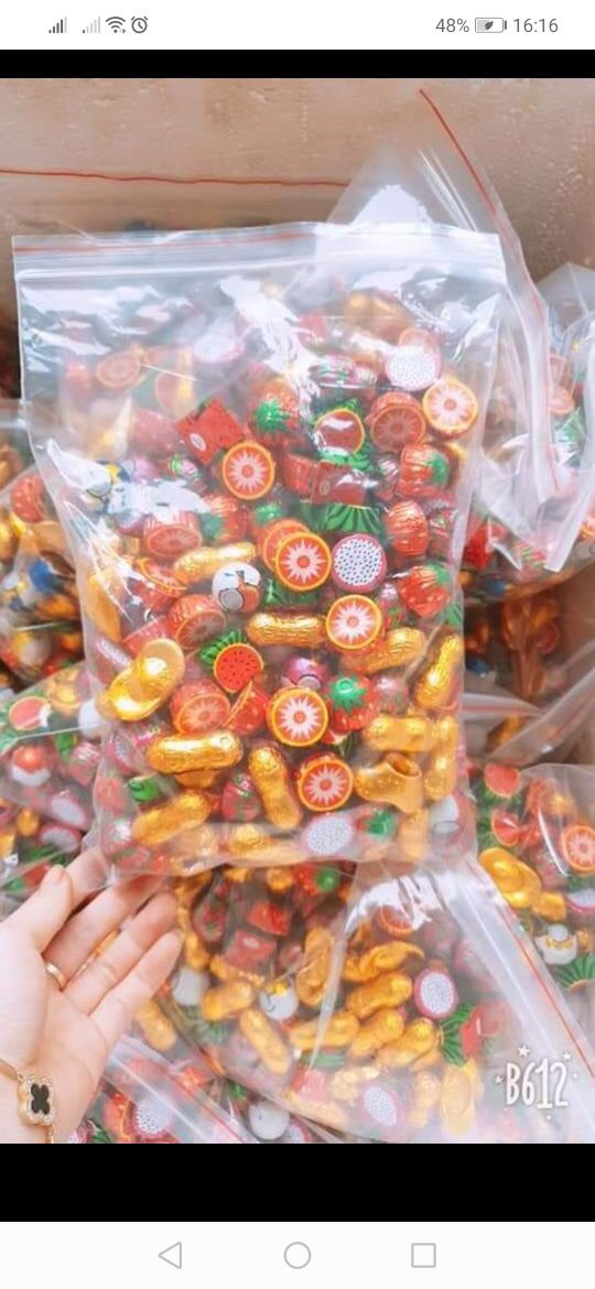 1KG KẸO SOCOLA MIX NHIỀU VỊ NGON