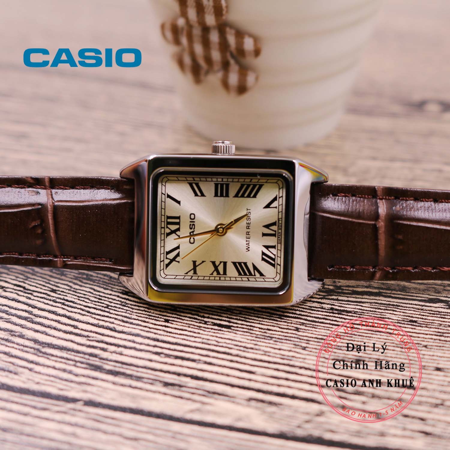 Đồng hồ nữ Casio LTP-V007L-9BUDF dây da