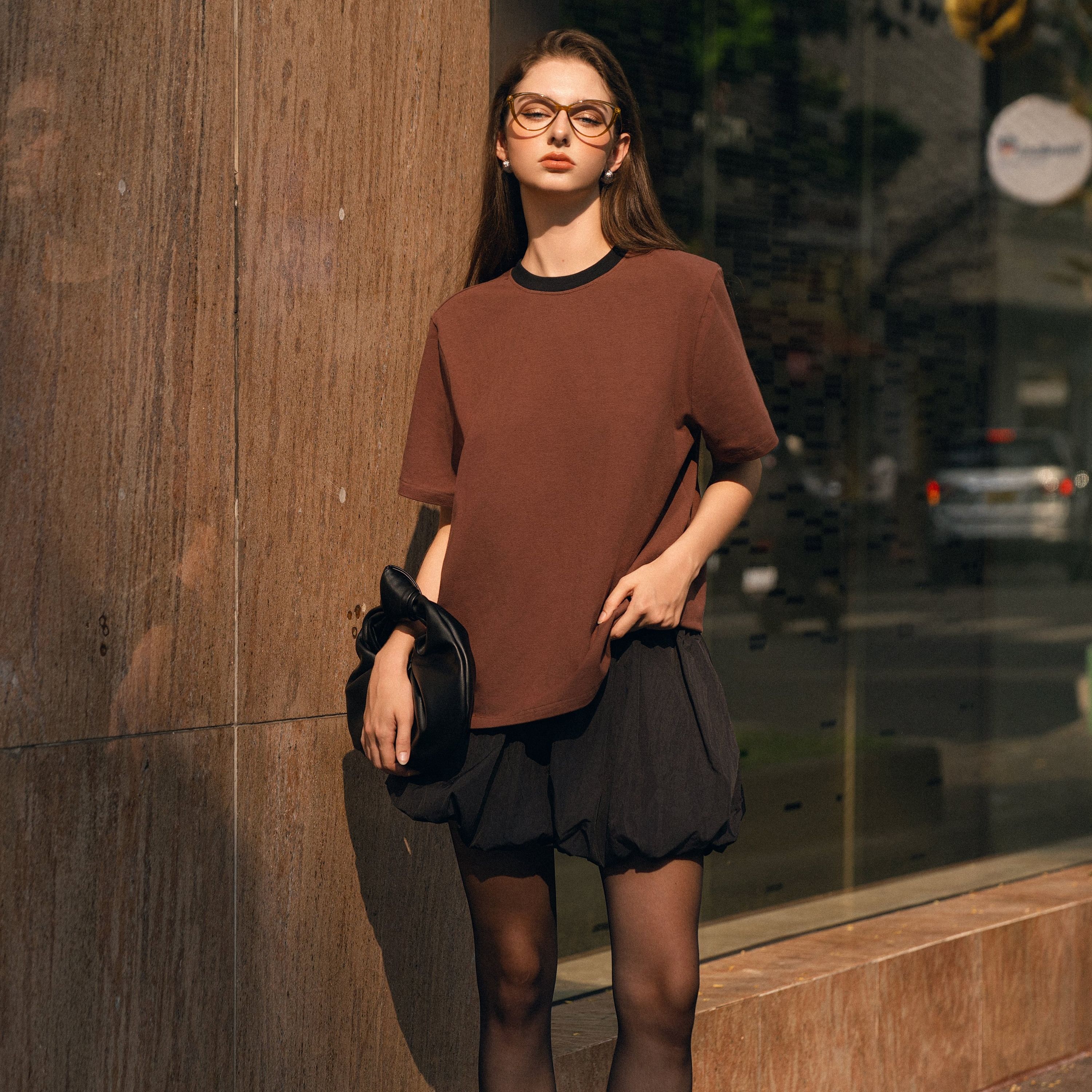 Voucher siêu sale 15% OLV - Áo thun đi chơi Jesse Basic T Shirt