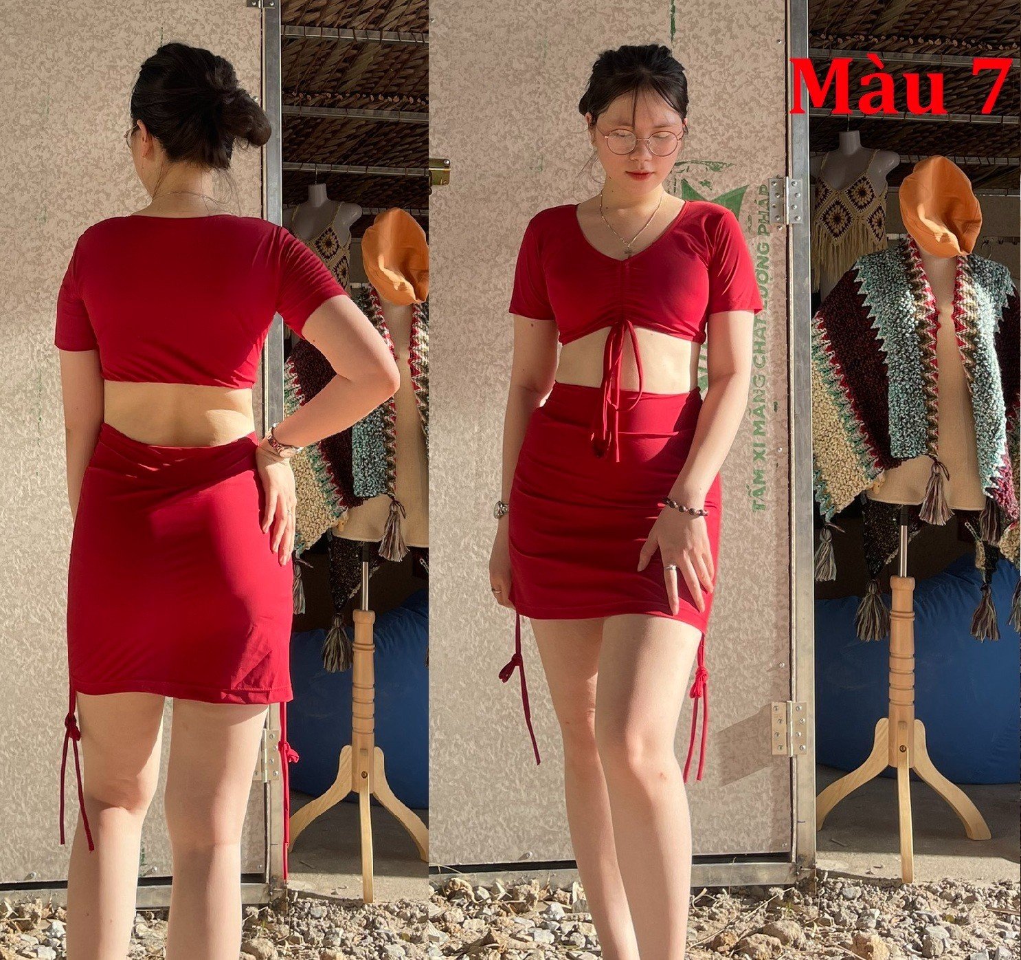 Bộ bikini áo rút ngực các kiểu