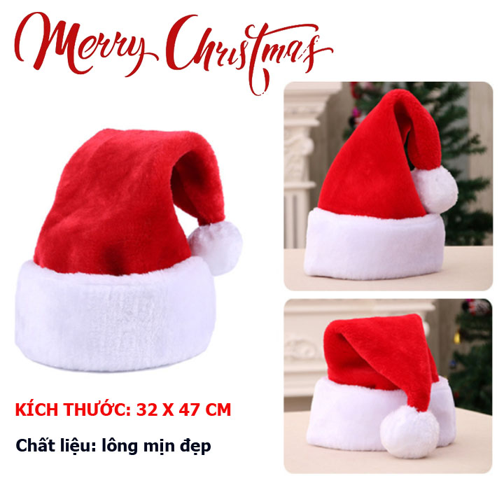 Mũ noel đón giáng sinh an lành