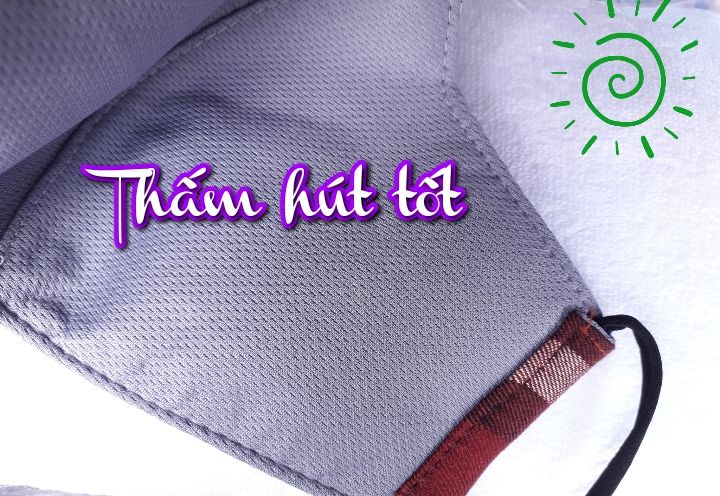 [HCM]Khẩu trang vải CARO đỏ